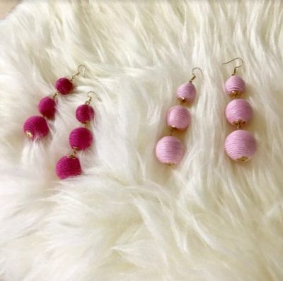 即納＊ 9color カラー ポンポン ピアス