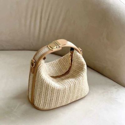 予約* 2way ラタン パイピング ミニ ハンドバッグ ショルダーバッグ