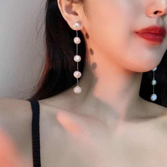 ラアイナ Laaina パール ダイヤ 進ん シングルピアス 