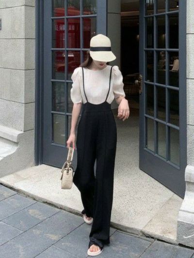予約 ストラップ シフォン オールインワン