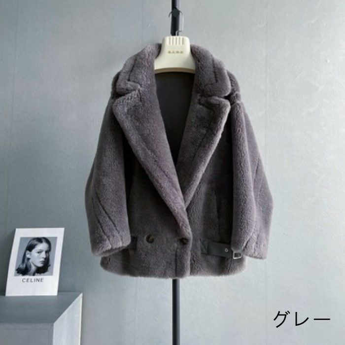 予約 9color ベアムートン ジャケット ショート コート | LiLiRena