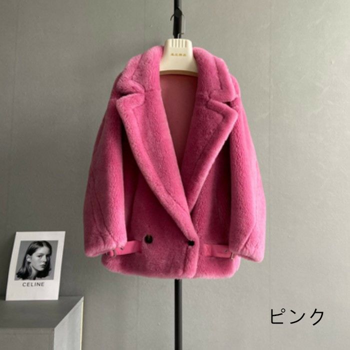 予約 9color ベアムートン ジャケット ショート コート | LiLiRena