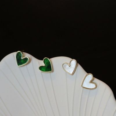 予約 2color ハート トリミング ピアス