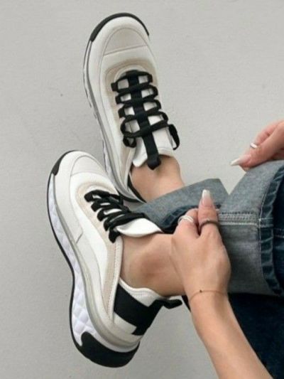 予約 3color バイカラー スニーカー  heel 6cm