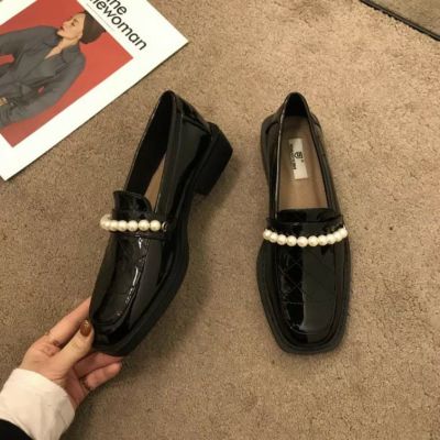 予約 Pearl line ローファー フラットシューズ