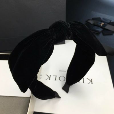 予約 ベロア Big ribbon カチューシャ
