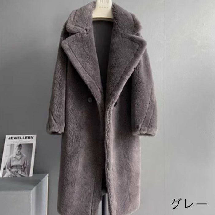 予約 WOOL 8color テディ ロング コート | LiLiRena