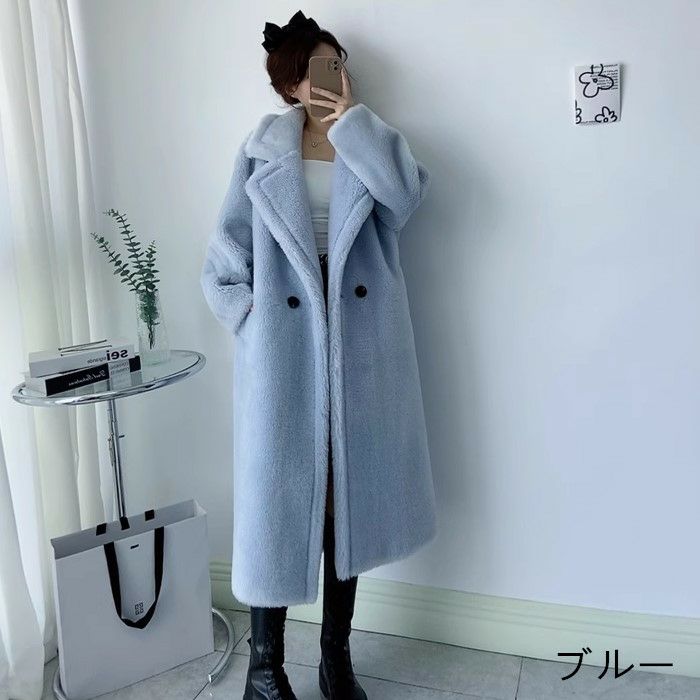 予約 WOOL 8color テディ ロング コート | LiLiRena 