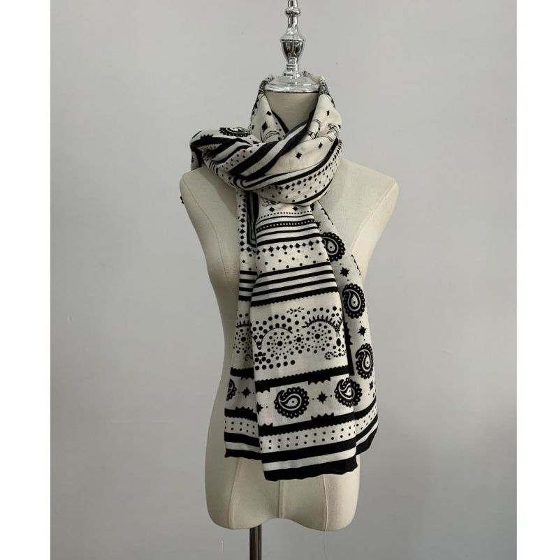 3color Horse scarf Cashmere ストール カシシル White 8月上旬頃 発送 限定数 再販 予約 3color Cashmere Horse