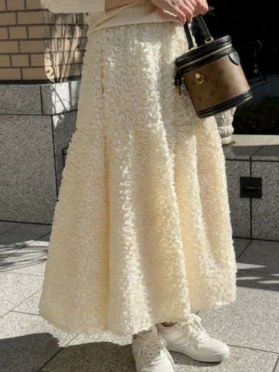 予約  2color Bouquet long skirt