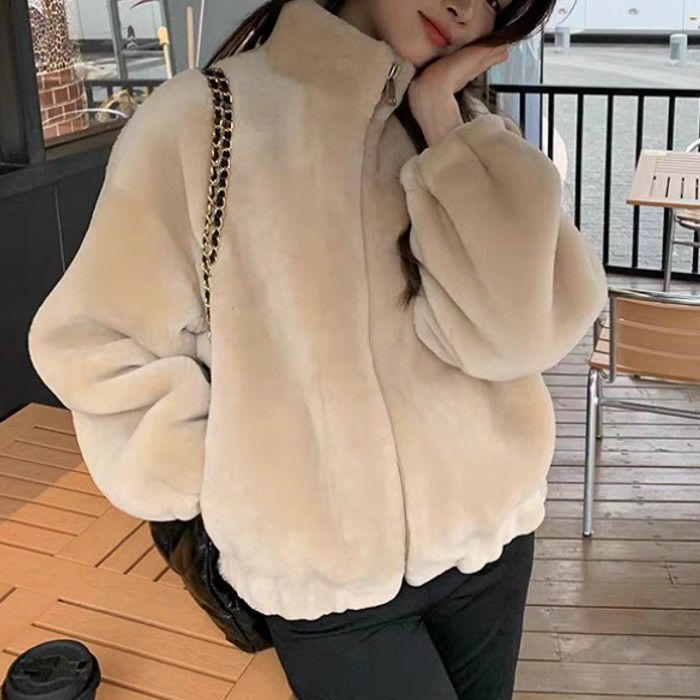 予約 4color テディ フード付き ショート コート | LiLiRena