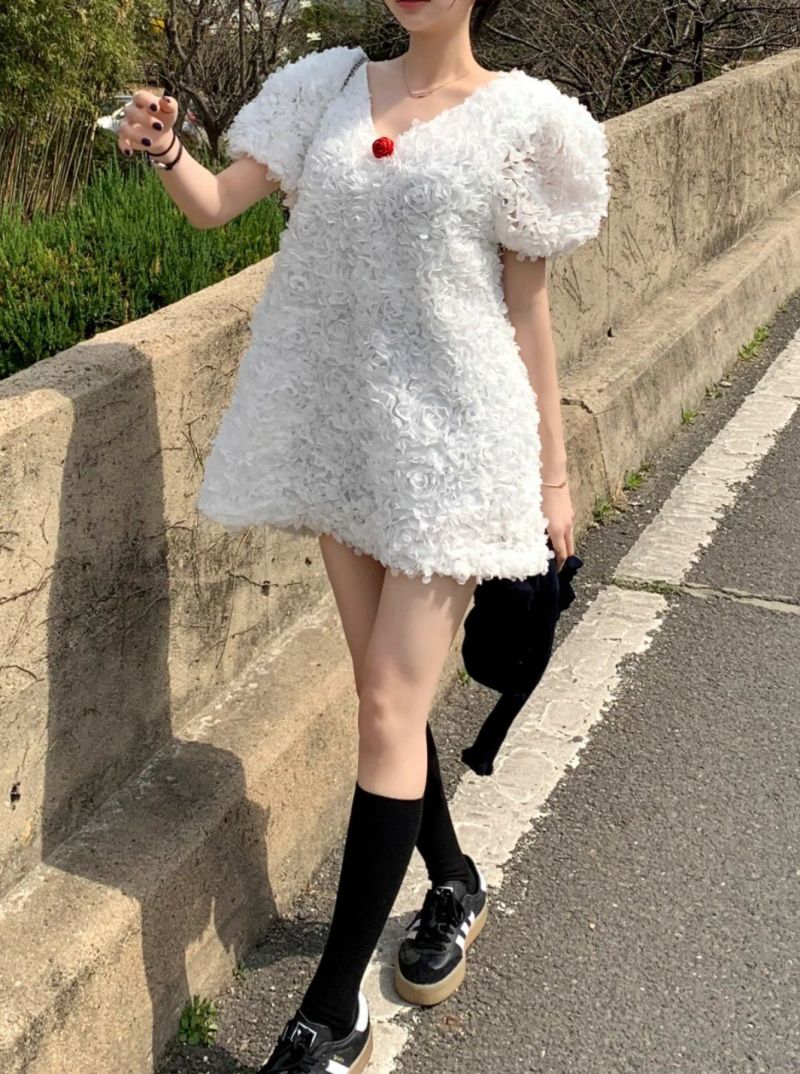 早期割引 2color Flower detail チュニック | LiLiRena