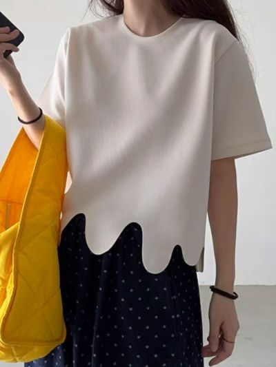 予約 2color Ice Melt Frill Tops