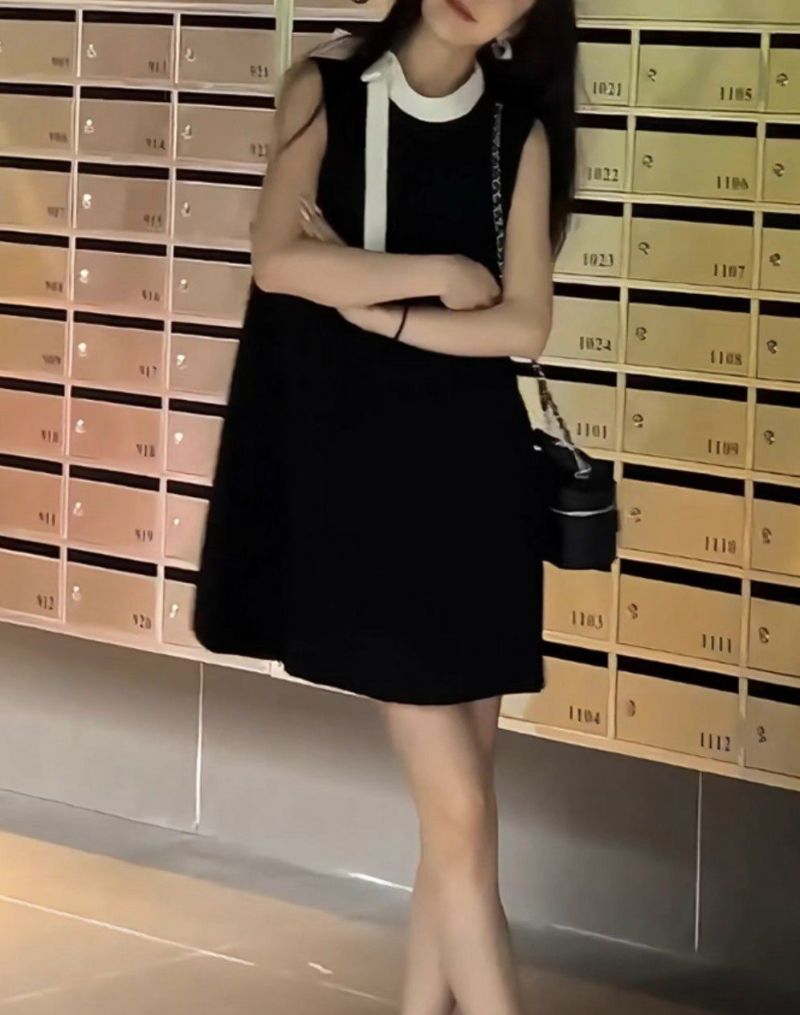 予約 2color Ribbon バイカラー Aライン ミニ ワンピース | LiLiRena