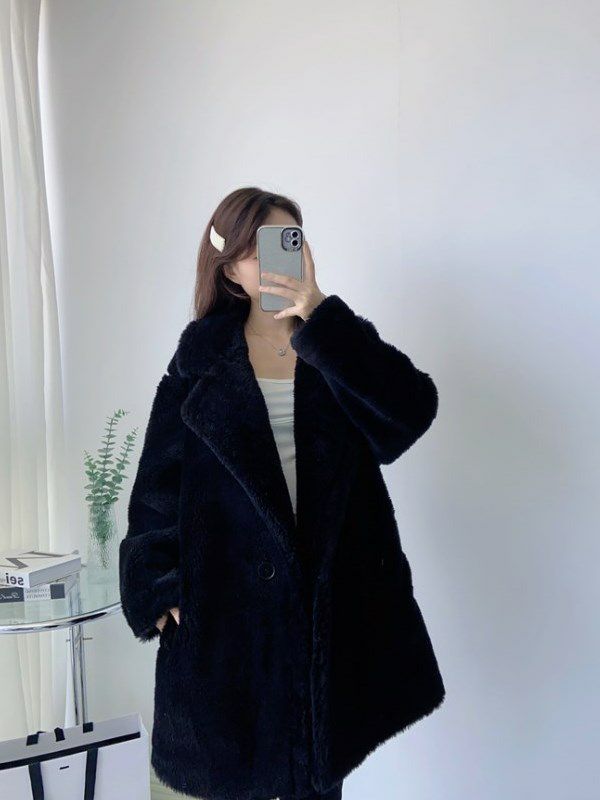 LiLiRena テディ フード付き ショートコート LiLiRena （リリレナ）フード付きショートコート グレー テディコート